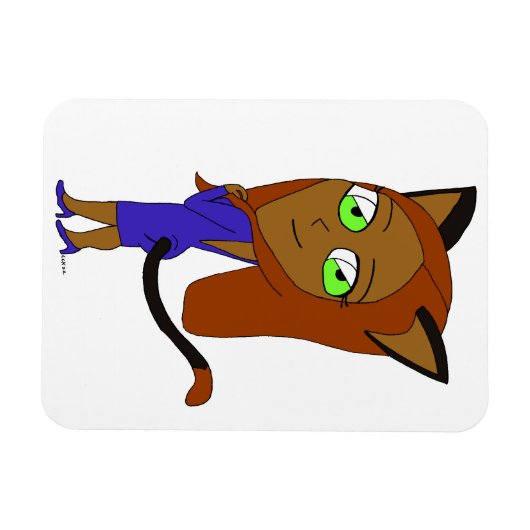 Chibi-Mädchen Magnet (Horizontal)