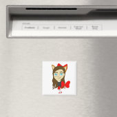 Chibi-Mädchen Magnet (In Situ (Geschirrspüler))