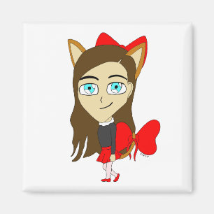 Chibi-Mädchen Magnet