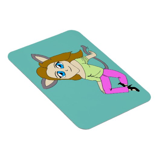 Chibi-Mädchen Magnet (Rechte Seite)