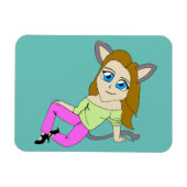 Chibi-Mädchen Magnet (Horizontal)