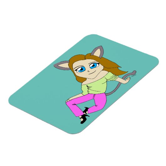 Chibi-Mädchen Magnet (Linke Seite)