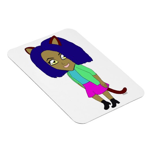Chibi-Mädchen Magnet (Rechte Seite)