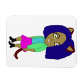 Chibi-Mädchen Magnet (Horizontal)