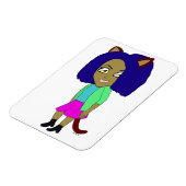 Chibi-Mädchen Magnet (Linke Seite)