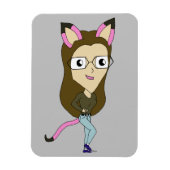 Chibi-Mädchen Magnet (Vertikal)