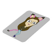 Chibi-Mädchen Magnet (Linke Seite)