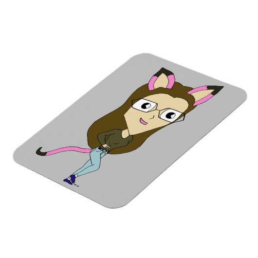 Chibi-Mädchen Magnet (Linke Seite)