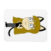 Chibi-Mädchen Magnet (Horizontal)