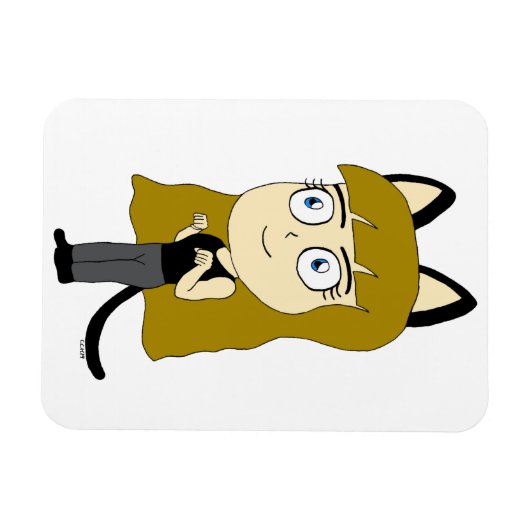 Chibi-Mädchen Magnet (Horizontal)