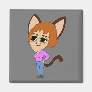 Chibi-Mädchen Magnet