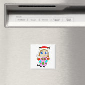 Chibi-Mädchen Magnet (In Situ (Geschirrspüler))