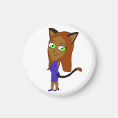 Chibi-Mädchen Magnet (Vorne)