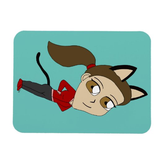 Chibi-Mädchen Magnet (Horizontal)