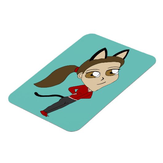 Chibi-Mädchen Magnet (Linke Seite)