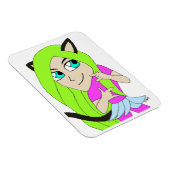 Chibi-Mädchen Magnet (Rechte Seite)