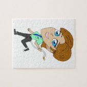 Chibi-Mädchen mit einem Schwanz Puzzle (Horizontal)