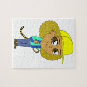 Chibi-Mädchen mit einem Tigerschwanz Puzzle (Horizontal)