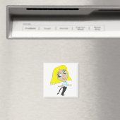 Chibi-Mädchen mit Schwanz Magnet (In Situ (Geschirrspüler))