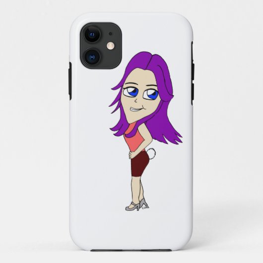 Chibi-Mädchen mit sonnigen Schwänzen Case-Mate iPhone Hülle (Rückseite)