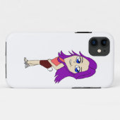 Chibi-Mädchen mit sonnigen Schwänzen Case-Mate iPhone Hülle (Rückseite (Horizontal))