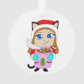Chibi-Mädchen Ornament (Rückseite)