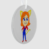 Chibi-Mädchen Ornament (Vorderseite)