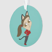 Chibi-Mädchen Ornament (Vorderseite)