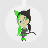 Chibi-Mädchen Ornament (Rückseite)