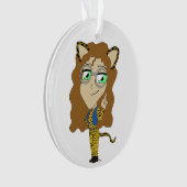 Chibi-Mädchen Ornament (Vorderseite)
