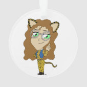 Chibi-Mädchen Ornament (Rückseite)