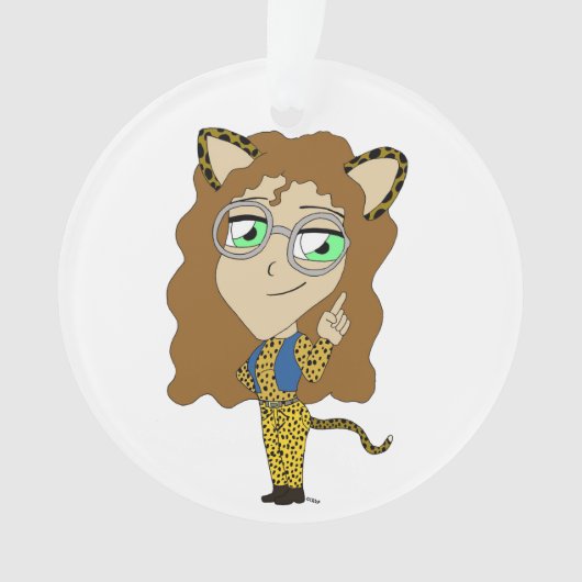 Chibi-Mädchen Ornament (Vorderseite)
