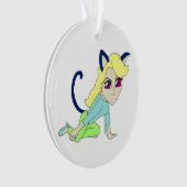 Chibi-Mädchen Ornament (Vorderseite)