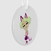 Chibi-Mädchen Ornament (Vorderseite)