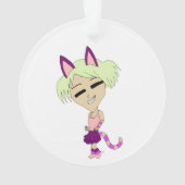 Chibi-Mädchen Ornament (Rückseite)