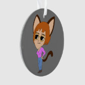 Chibi-Mädchen Ornament (Vorderseite)