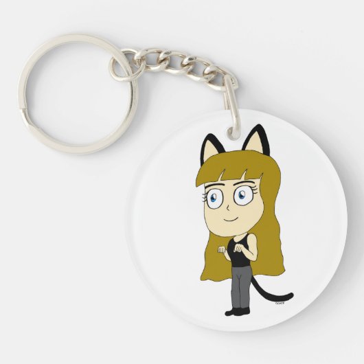 Chibi-Mädchen Schlüsselanhänger (Vorderseite)