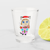 Chibi-Mädchen Schnapsglas (Vorderseite)