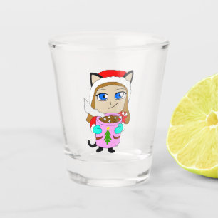 Chibi-Mädchen Schnapsglas