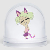 Chibi-Mädchen Schneekugeln (Vorderseite)