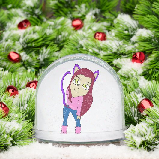 Chibi-Mädchen Schneekugeln (Weihnachten)