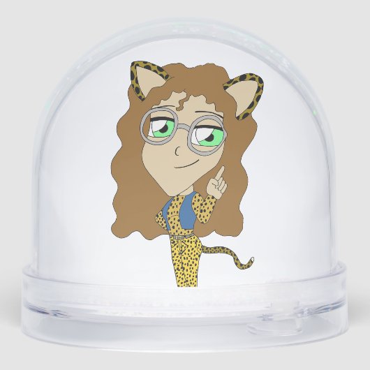 Chibi-Mädchen Schneekugeln (Rückseite)