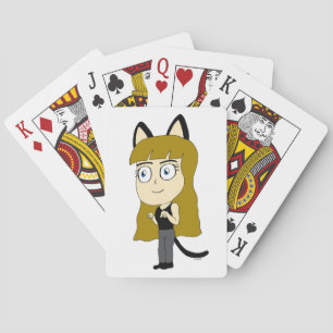 Chibi-Mädchen Spielkarten