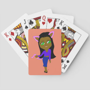 Chibi-Mädchen Spielkarten