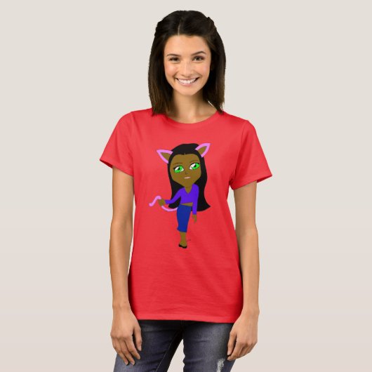 Chibi-Mädchen T-Shirt (Vorne ganz)
