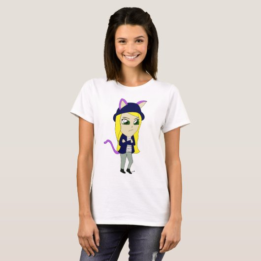 Chibi-Mädchen T-Shirt (Vorne ganz)