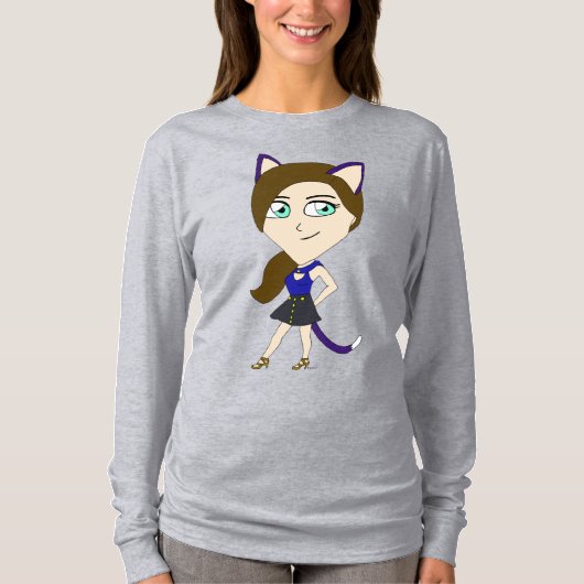 Chibi-Mädchen T-Shirt (Vorderseite)