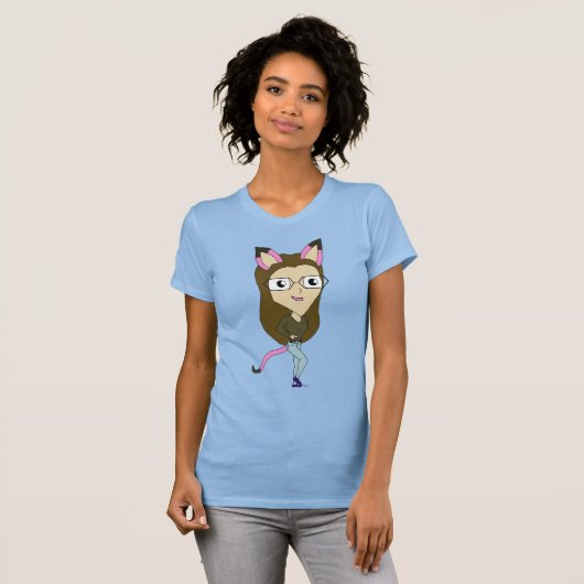 Chibi-Mädchen T-Shirt (Vorne ganz)