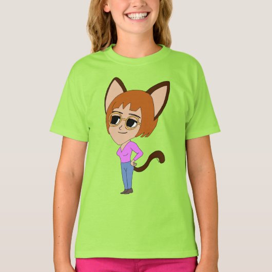 Chibi-Mädchen T-Shirt (Vorderseite)