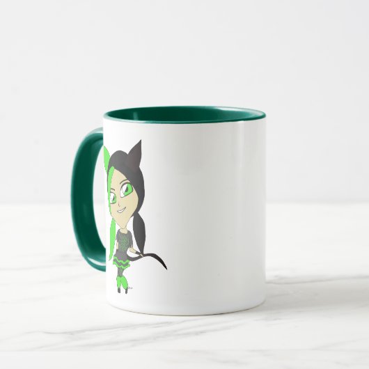 Chibi-Mädchen Tasse (Vorderseite Links)